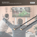 Digitus HDMI AOC Hybrid Glasfaserkabel, UHD 4K schwarz, 30 Meter