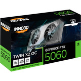INNO3D GeForce RTX 5060 TWIN X2 OC 8GB, Grafikkarte DLSS 4, 3x DisplayPort, 1x HDMI 2.1