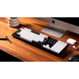 Keychron Q6 HE, Gaming-Tastatur schwarz/holz, DE-Layout, Gateron Double-Rail Magnetic Nebula, Aluminiumrahmen