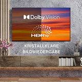 Telefunken QU65VP750S, QLED-Fernseher 164 cm (65 Zoll), schwarz, UltraHD/4k, Smart TV, Tripple-Tuner, VIDAA-Betriebssystem