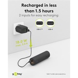 goobay Bike-Powerbank 5.0 schwarz, 5.000 mAh, Power Delivery, Quick Charge