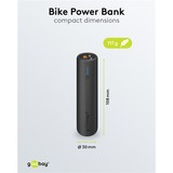 goobay Bike-Powerbank 5.0 schwarz, 5.000 mAh, Power Delivery, Quick Charge