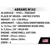 COBI Abrams M1A2, Konstruktionsspielzeug Maßstab 1:72