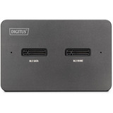 Digitus Dual M.2 NVM SSD Docking Station, Dockingstation schwarz, USB-C, M2 SSD, SD-E