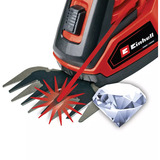 EINHELL Power X-Change Akku-Grasschere/ -Strauchschere GE-CG 18/100 Li T, 18Volt rot/schwarz, Li-Ionen Akku 2,5Ah, mit Teleskop-Stiel
