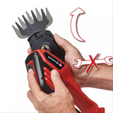 EINHELL Power X-Change Akku-Grasschere/ -Strauchschere GE-CG 18/100 Li T (1x 2,5Ah) rot/schwarz, Li-Ionen Akku 2,5Ah, mit Teleskop-Stiel