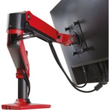 Ergotron LX Monitor Arm, Monitorhalterung rot/schwarz