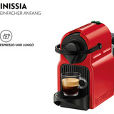 Krups Nespresso Inissia XN1005, Kapselmaschine rot