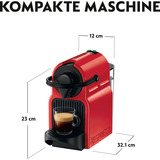 Krups Nespresso Inissia XN1005, Kapselmaschine rot