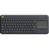 Logitech Wireless Touch Keyboard K400 Plus, Tastatur schwarz, DE-Layout