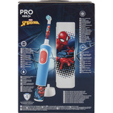 Oral-B Oral-B Vitality Pro 103 Kids Spiderman mit Reiseetui, Elektrische Zahnbürste blau/weiß