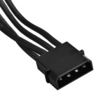 SilverStone SST-PP07-BTSB, 1x 4-Pin-5,25" > 4x 15-Pin-SATA, Adapter schwarz, 30cm