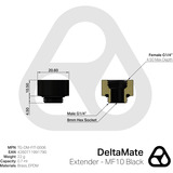 Thermal Grizzly DeltaMate Extender - MF10, Verbindung schwarz