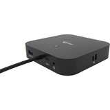 i-tec USB-C Dual Display Docking Station, Dockingstation schwarz, DisplayPort, 100 Watt PD, LAN