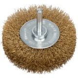 Bosch Scheibenbürste, Ø 75mm, gewellt, vermessingt 0,2mm Draht, 6mm Schaft, für Bohrmaschinen