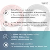 Digitus Solarkabel Verlängerung Ø 4mm² PV 1.500Volt 2x 5 Meter - 1x rot, 1x schwarz, MC4-Stecker / -Buchse