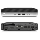 HP EliteDesk 800 G4 DM Generalüberholt, Mini-PC schwarz/silber, Windows 11 Pro
