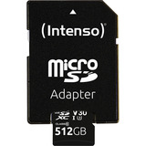 Intenso UHS-I Professional 512 GB microSDXC, Speicherkarte schwarz, UHS-I U3, Class 10