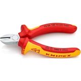 KNIPEX Seitenschneider VDE isoliert 70 06 125, Schneid-Zange rot/gelb, Länge 125mm