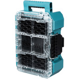 Makita MAKTRAK Organizer kompakt , Werkzeugkiste blau/transparent, Transparenter Deckel
