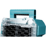 Makita MAKTRAK Organizer kompakt , Werkzeugkiste blau/transparent, Transparenter Deckel