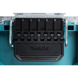 Makita MAKTRAK Organizer kompakt , Werkzeugkiste blau/transparent, Transparenter Deckel