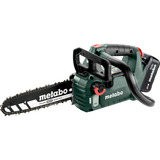 Metabo MS 18 LTX BL 25 (601595900) SET Akku-Kettensäge, 18Volt grün/schwarz, Li-Ionen Akku 4,0Ah 18V