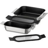 Neff Kochgeschirr-Set Induktion Z9403FF0, Pfannen-Set edelstahl/schwarz, 1x medium, 2x klein mit Glasdeckel