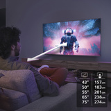 Philips 43PUS7061/12, LED-Fernseher 108 cm (43 Zoll), schwarz, UltraHD/4K, Triple Tuner, Titan OS