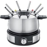 Severin Fondue-Crêpes-Kombination FO 2471 edelstahl/schwarz, 1.500 Watt