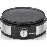 Severin Fondue-Crêpes-Kombination FO 2471 edelstahl/schwarz, 1.500 Watt
