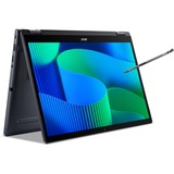 Acer TravelMate P4 Spin (TMP414RN-54-TCO-75KB), Notebook blauschwarz, Intel® Core™ Ultra 7 155U, Intel® Graphics, 32 GB DDR5, 1 TB (1 TB SSD), Windows 11 Pro 64-Bit