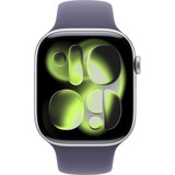 Apple Watch Series 11, Smartwatch silber, Aluminium, 46 mm, Sportarmband nebelviolett M/L, Cellular