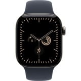 Apple Watch Series 12, Smartwatch Titan Natur, 42 mm, Sportarmband Navyblau S/M, Cellular