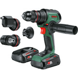 Bosch Heimwerken & Garten Akku-Bohrschrauber AdvancedDrill 18V-80 QuickSnap + Zubehör grün/schwarz, 2x Li-Ionen Akku 2,5Ah, Koffer, POWER FOR ALL ALLIANCE