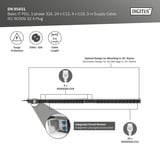 Digitus Basis IT PDU mit Aluminiumprofil, 24x C13, 4x C19, Steckdosenleiste schwarz/aluminium, 3 Meter Kabel, 1-phasig 32A, IEC309 32A Stecker