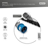 Digitus Basis IT PDU mit Aluminiumprofil, 24x C13, 4x C19, Steckdosenleiste schwarz/aluminium, 3 Meter Kabel, 1-phasig 32A, IEC309 32A Stecker