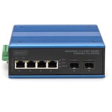 Digitus Industrial 4+2 -Port Gigabit Ethernet PoE, Switch 