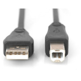 Digitus USB 2.0 Anschlusskabel USB-A (Stecker) > USB-B (Stecker) schwarz, 1 Meter