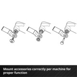 EINHELL 6-teiliges Multitool-Zubehör-Set, Schleifscheibe für Multifunktionswerkzeuge