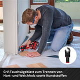 EINHELL 6-teiliges Multitool-Zubehör-Set, Schleifscheibe für Multifunktionswerkzeuge