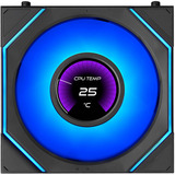Lian Li UNI FAN SL-INF LCD FLEX 120 Wireless, Gehäuselüfter schwarz, Reverse, 120 mm