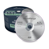 MediaRange DVD-R 4,7 GB, DVD-Rohlinge 16fach, 50 Stück