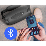 Medion Life P61762 Tragbarer Bluetooth Lautsprecher L anthrazit, Bluetooth, Dual Illuminated, Lightstrip,Integrierte Powerbank
