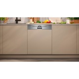 Neff S145ECS00E, Spülmaschine edelstahl (gebürstet), 60 cm, Home Connect