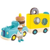 PLAYMOBIL 71702 Junior: Verrückter Donut Truck mit Stapel- und Sortierfunktion, Konstruktionsspielzeug 