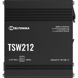 Teltonika TSW212, Switch schwarz, Managed Ethernet Switch