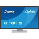 iiyama ProLite T2452MSC-W2AG, LED-Monitor 60.5 cm (24 Zoll), weiß, FHD, IPS, Touchscreen, HDMI, DP, Entspiegelung, 120Hz Panel