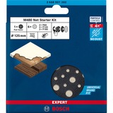 Bosch Expert M480 Netzstruktur-Schleifblatt-Set Ø 125mm, K80 / 120 / 180 7-teilig, inkl. Pad Saver, für Exzenterschleifer