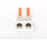 Digitus Konsolidierungs-Punkt Gehäuse, für 2x Keystone Module weiß, Aufputzbox, 2-Port